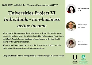 Finalist Team "2022 IBFD - Global Tax Treaties Commentary (GTTC)"