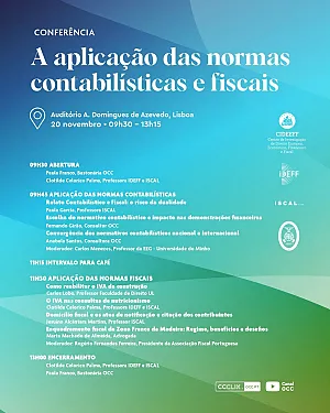 Conferência «A aplicação das normas contabilísticas e fiscais»