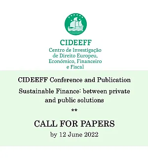 CIDEEFF Conference and Publication Sustainable Finance: between private and public solutions