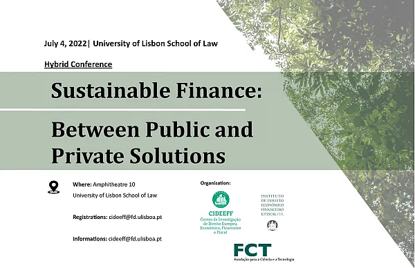 Finanças Sustentáveis: Entre o Público e o Privado