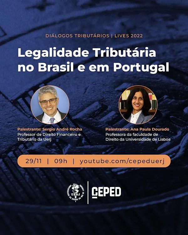 Webinar "Legalidade Tributária no Brasil e em Portugal"