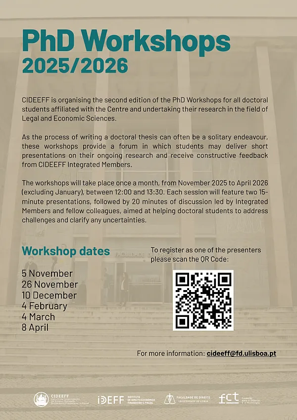 PhD Workhops 2025/2026