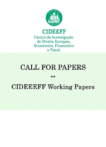 Call for Papers - CIDEEFF Working Papers