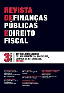 N.º 3 do Ano IV da Revista de Finanças Públicas e Direito Fiscal