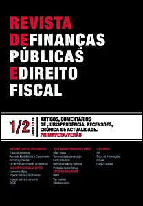 N.º1/2 XI da Revista de Finanças Públicas e Direito Fiscal