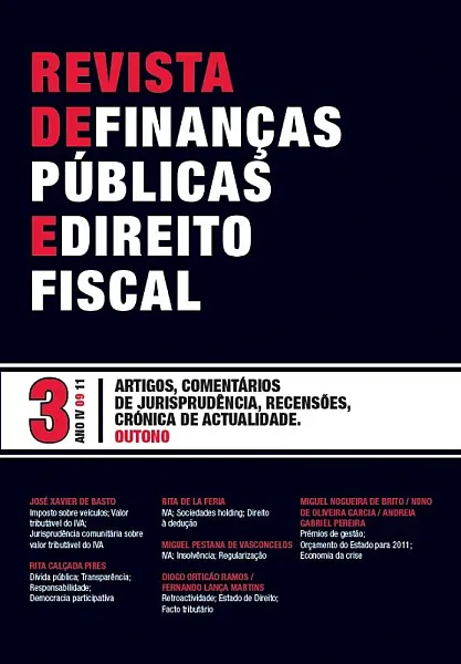 N.º 3 do Ano IV da Revista de Finanças Públicas e Direito Fiscal
