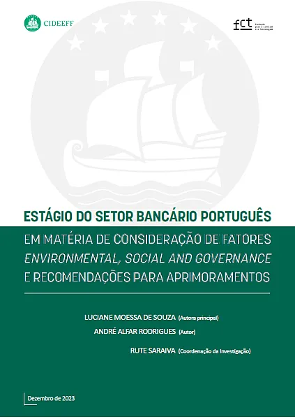 Estágio do Setor Bancário Português - Em matéria de consideração de fatores ESG e recomendações para aprimoramentos