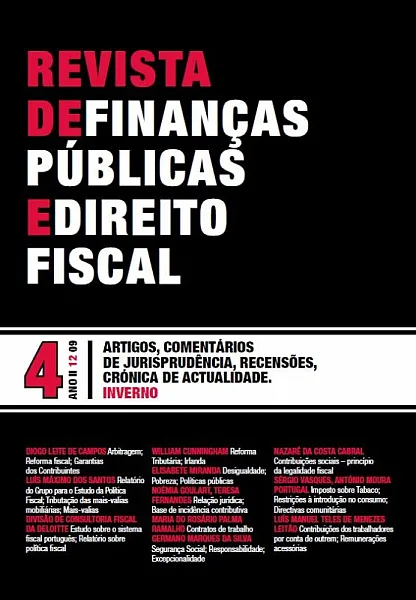 N.º 4 do Ano II Revista de Finanças Públicas e Direito Fiscal