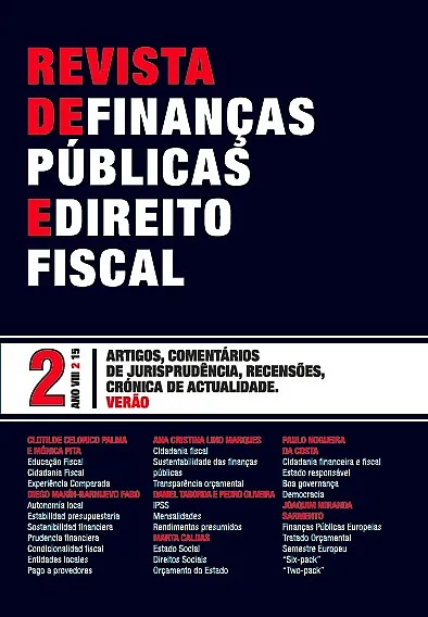 N.º 2 VIII da Revista de Finanças Públicas e Direito Fiscal 