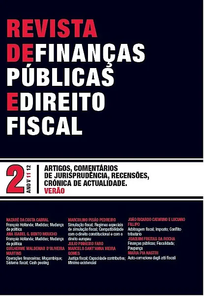 N.º 2 V da Revista de Finanças Públicas e Direito Fiscal