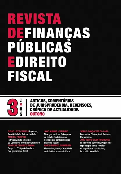 N.º 3 do Ano III Revista de Finanças Públicas e Direito Fiscal