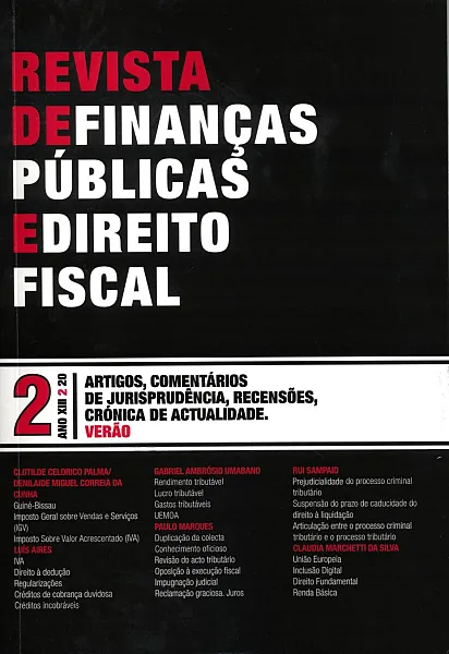 Nº2 Ano XIII da Revista de Finanças Públicas e Direito Fiscal