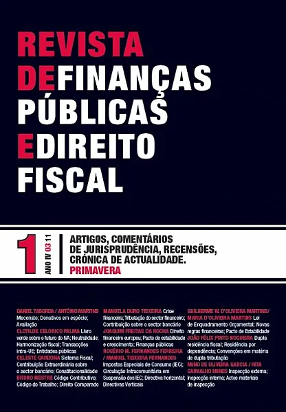 N.º 1 do Ano IV da Revista de Finanças Públicas e Direito Fiscal